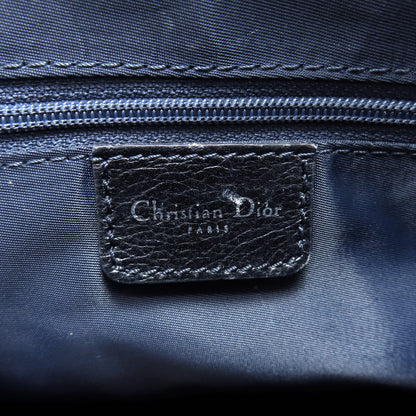 CHRISTIAN DIOR Trotter pattern Handbag Canvas LeatherLadies [Used]