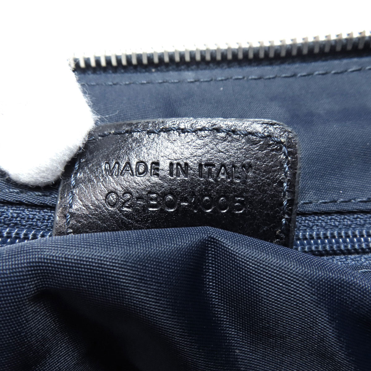 CHRISTIAN DIOR Trotter pattern Handbag Canvas LeatherLadies [Used]