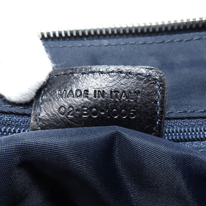 CHRISTIAN DIOR Trotter pattern Handbag Canvas LeatherLadies [Used]