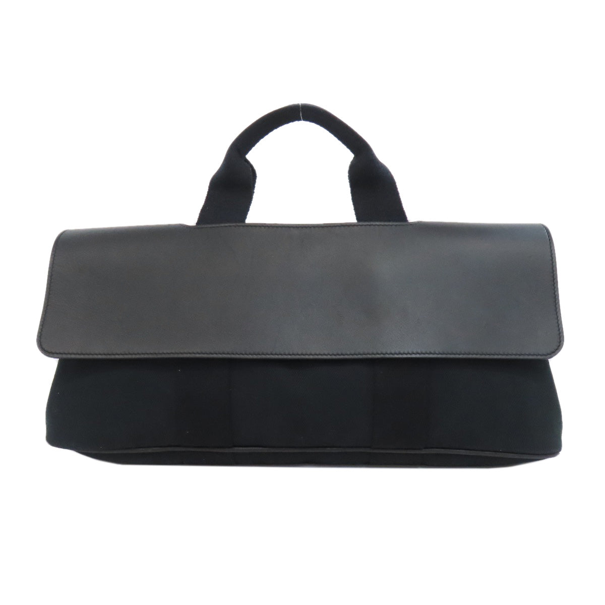 HERMES Valparaiso Long MM Handbag Canvas CalfLadies [Used]