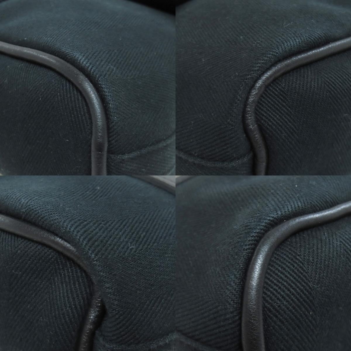 HERMES Valparaiso Long MM Handbag Canvas CalfLadies [Used]