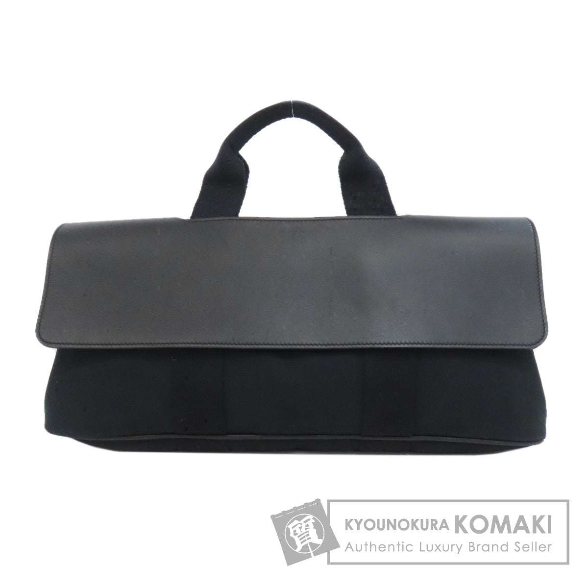 HERMES Valparaiso Long MM Handbag Canvas CalfLadies [Used]