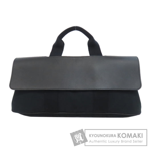 HERMES Valparaiso Long MM Handbag Canvas CalfLadies [Used]