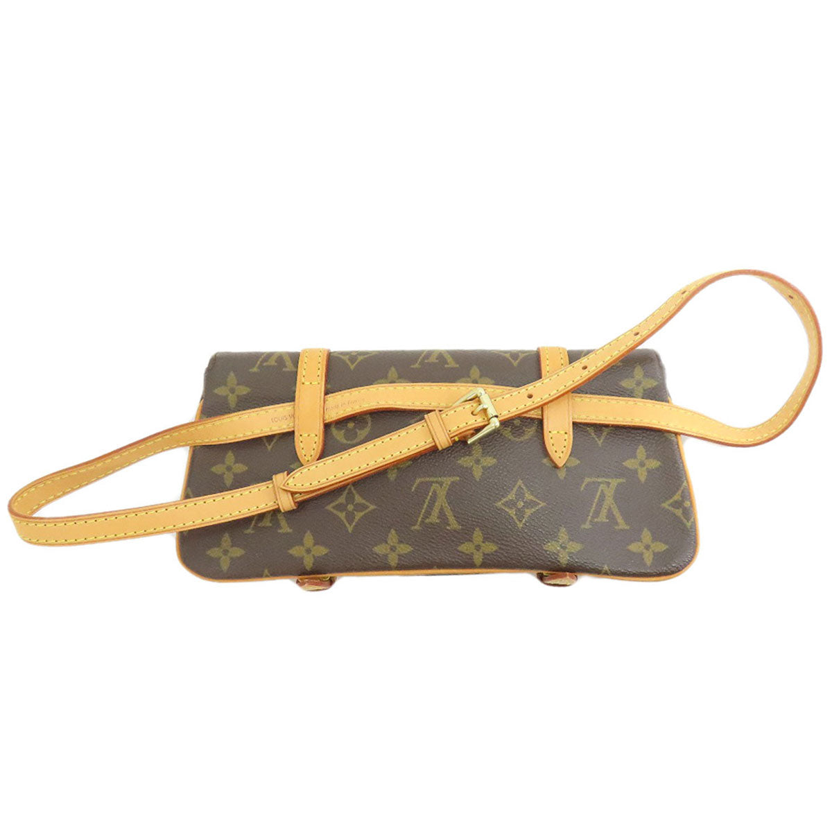 LOUIS VUITTON M51159 Pochette Marrell Hip bag, waist bag Monogram canvas Ladies [Used]