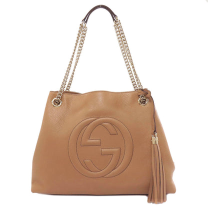 GUCCI 536196 Soho Outlet Interlocking G Tote Bag Leather Ladies [Used]