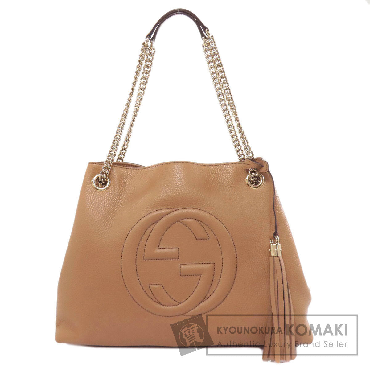 GUCCI 536196 Soho Outlet Interlocking G Tote Bag Leather Ladies [Used]
