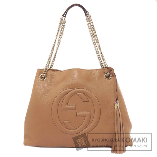GUCCI 536196 Soho Outlet Interlocking G Tote Bag Leather Ladies [Used]