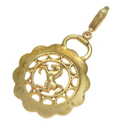HERMES Horse motif Pendant top charm Metal Ladies [Used]