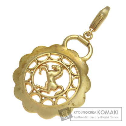 HERMES Horse motif Pendant top charm Metal Ladies [Used]