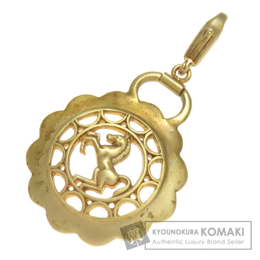 HERMES Horse motif Pendant top charm Metal Ladies [Used]