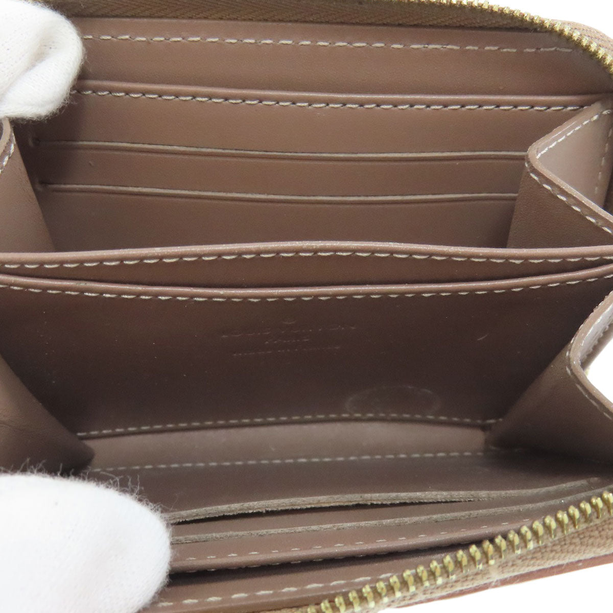 LOUIS VUITTON M91762 Zippy coin purse coin purse Vernis Ladies [Used]