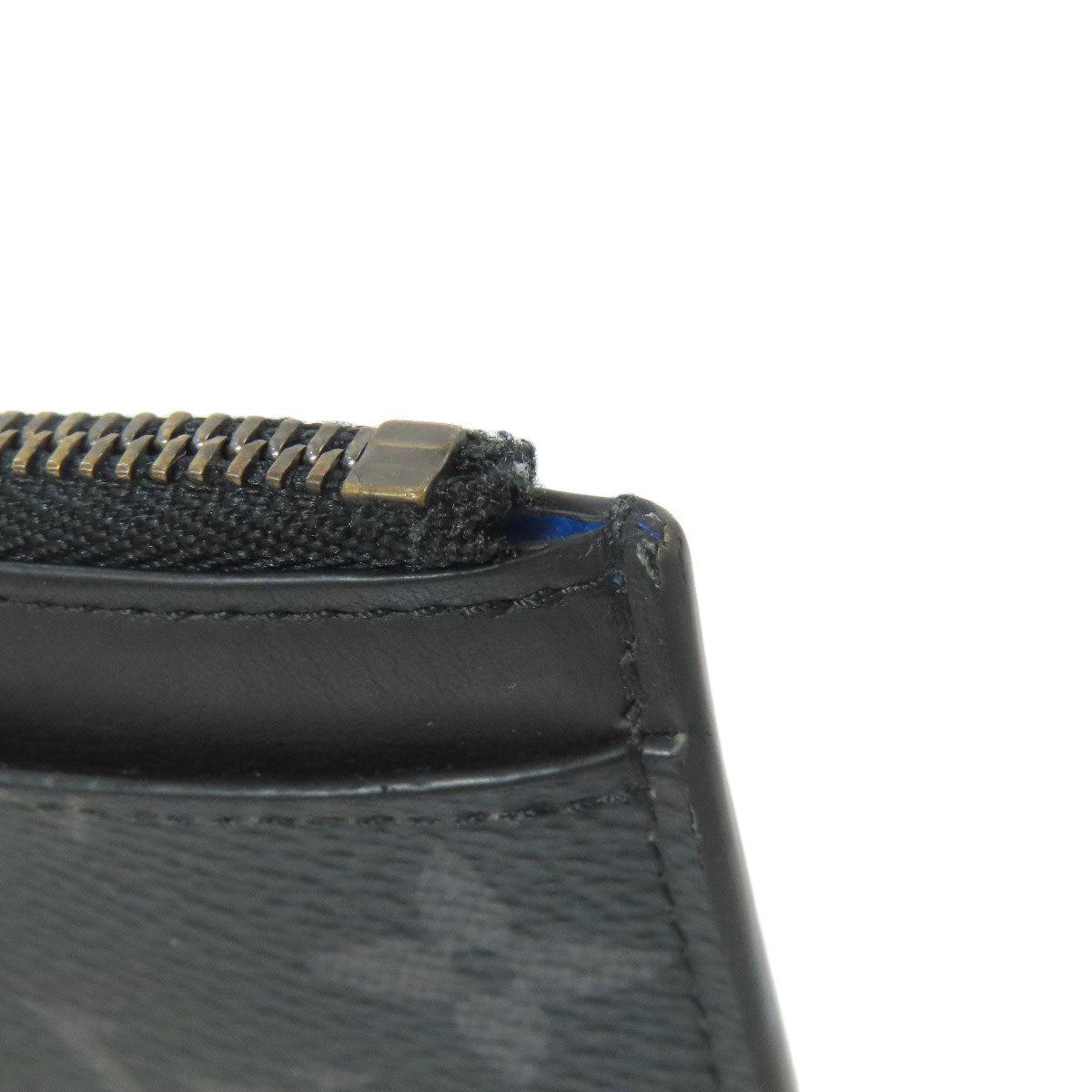 LOUIS VUITTON M80994 Zippy Dragonne Trunk Print coin purse Monogram Eclipse Ladies [Used]