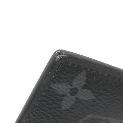 LOUIS VUITTON M80994 Zippy Dragonne Trunk Print coin purse Monogram Eclipse Ladies [Used]