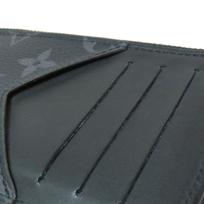 LOUIS VUITTON M80994 Zippy Dragonne Trunk Print coin purse Monogram Eclipse Ladies [Used]