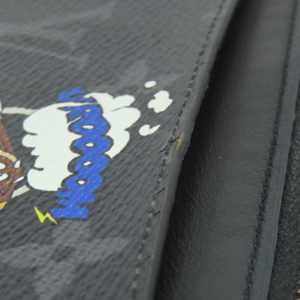 LOUIS VUITTON M80994 Zippy Dragonne Trunk Print coin purse Monogram Eclipse Ladies [Used]