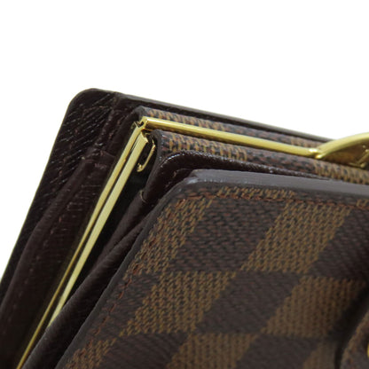 LOUIS VUITTON N61664 PortomonÃ© Vienova Bifold Wallet with Coin Pocket Damier canvas Ladies [Used]