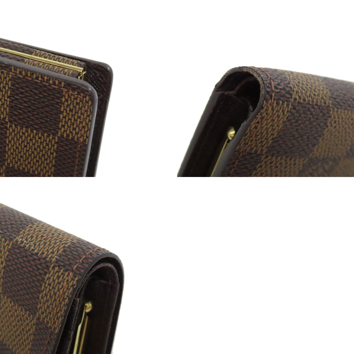 LOUIS VUITTON N61664 PortomonÃ© Vienova Bifold Wallet with Coin Pocket Damier canvas Ladies [Used]