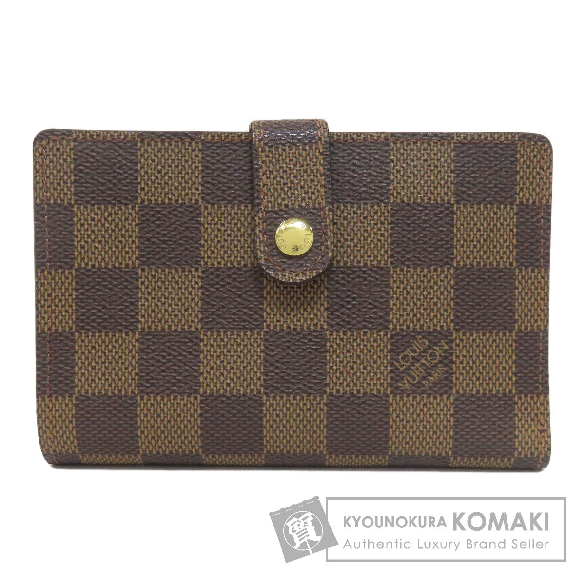 LOUIS VUITTON N61664 PortomonÃ© Vienova Bifold Wallet with Coin Pocket Damier canvas Ladies [Used]