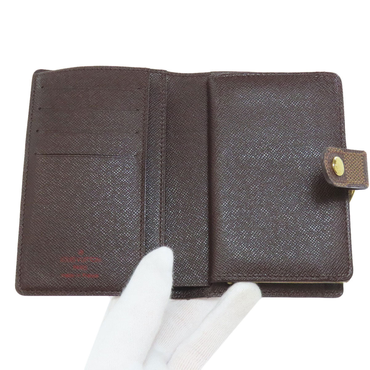 LOUIS VUITTON N61664 PortomonÃ© Vienova Bifold Wallet with Coin Pocket Damier canvas Ladies [Used]