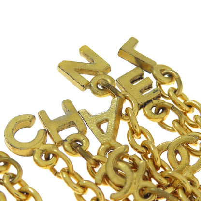 CHANEL Logo Chain Earring Metal Ladies [Used]
