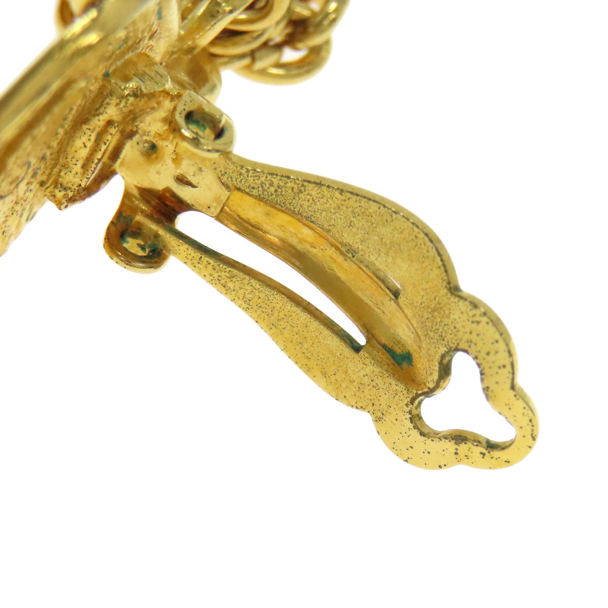 CHANEL Logo Chain Earring Metal Ladies [Used]