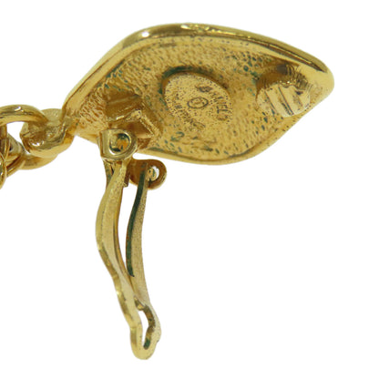 CHANEL Logo Chain Earring Metal Ladies [Used]