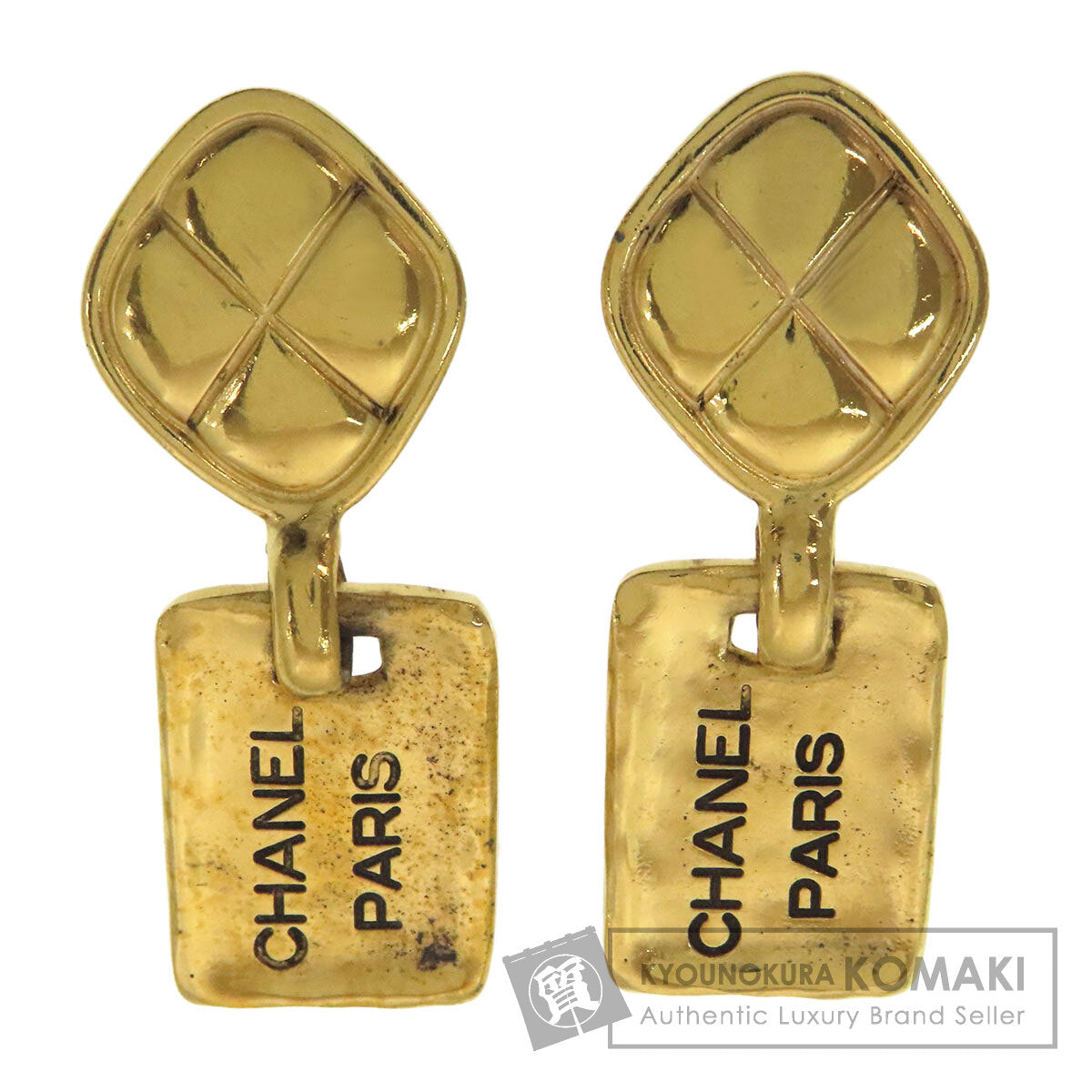 CHANEL Matelasse logo Earring Metal Ladies [Used]