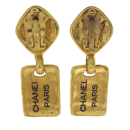 CHANEL Matelasse logo Earring Metal Ladies [Used]