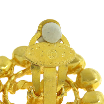 CHANEL COCO Mark rhinestone Earring Metal Ladies [Used]
