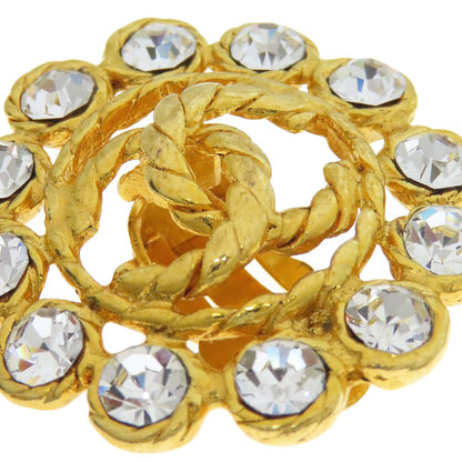 CHANEL COCO Mark rhinestone Earring Metal Ladies [Used]