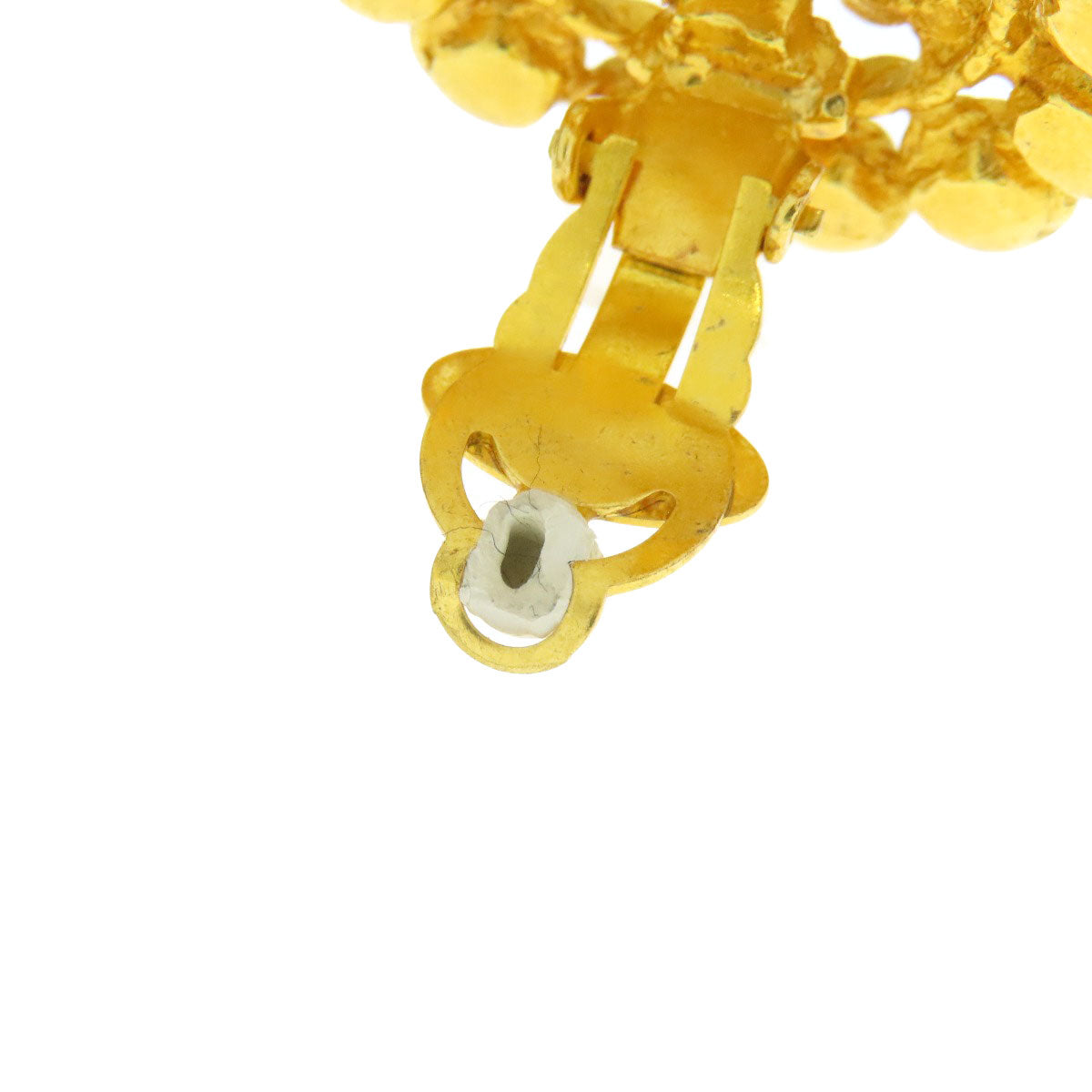 CHANEL COCO Mark rhinestone Earring Metal Ladies [Used]