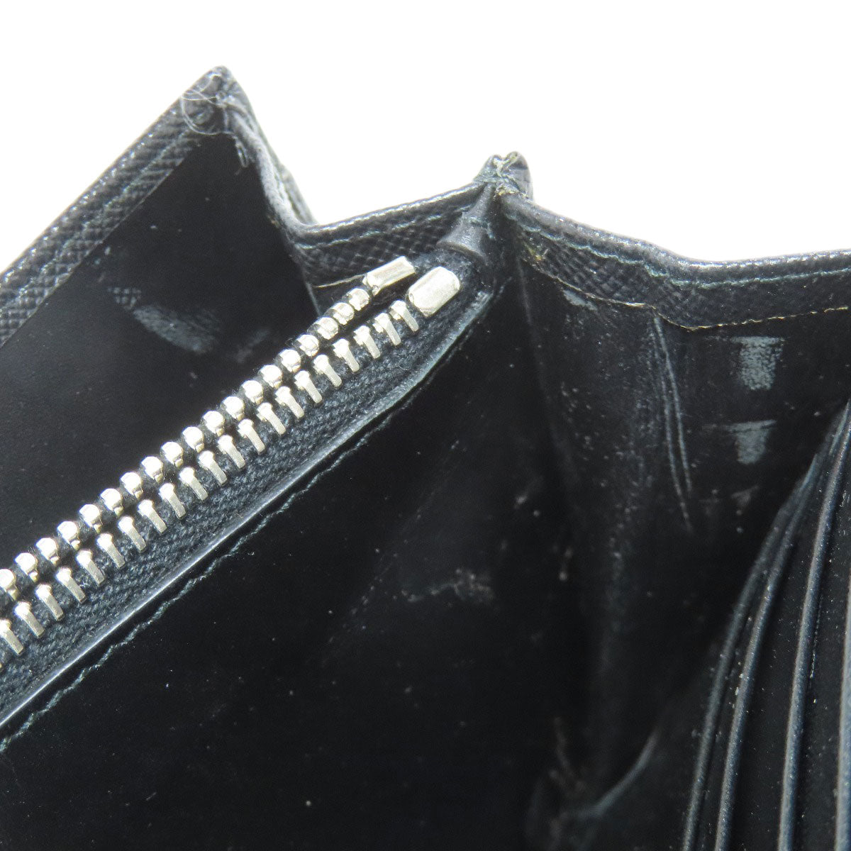 PRADA 1M1037 logo Long wallet (with coin pocket) Safiano Ladies [Used]