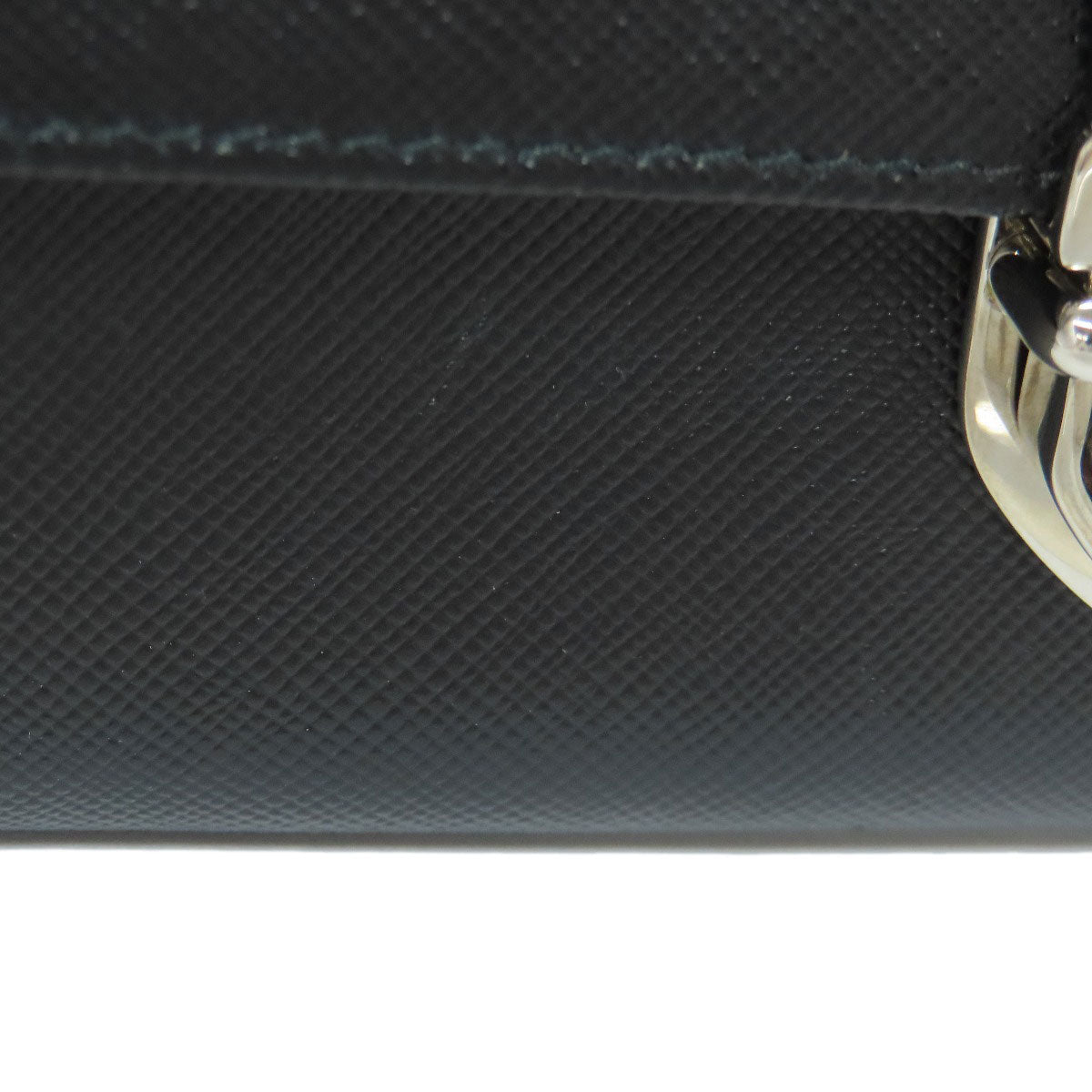 PRADA 1M1037 logo Long wallet (with coin pocket) Safiano Ladies [Used]