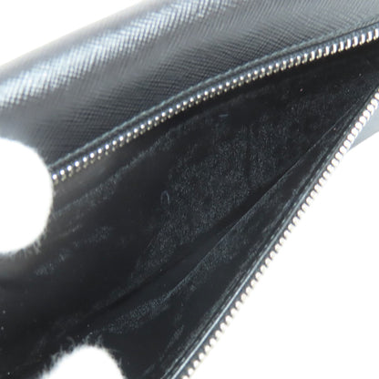 PRADA 1M1037 logo Long wallet (with coin pocket) Safiano Ladies [Used]