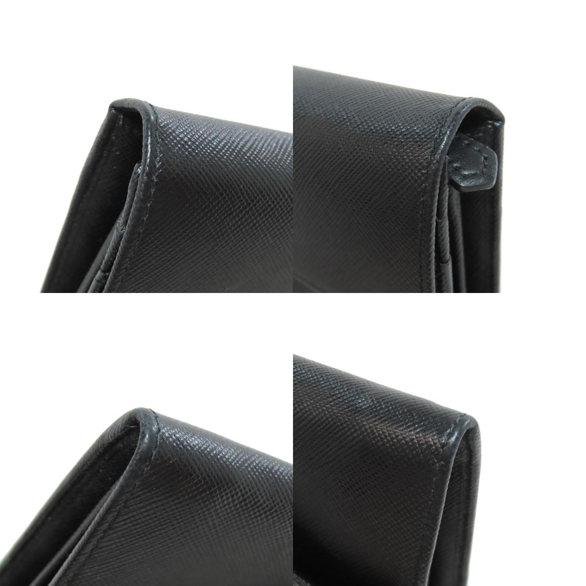 PRADA 1M1037 logo Long wallet (with coin pocket) Safiano Ladies [Used]