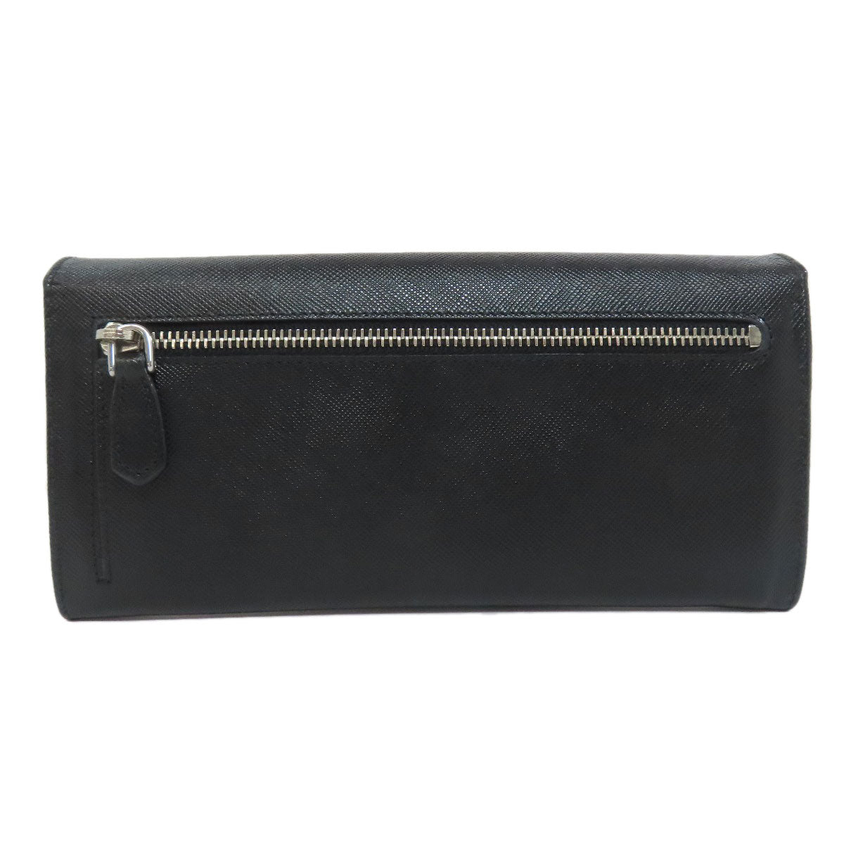 PRADA 1M1037 logo Long wallet (with coin pocket) Safiano Ladies [Used]