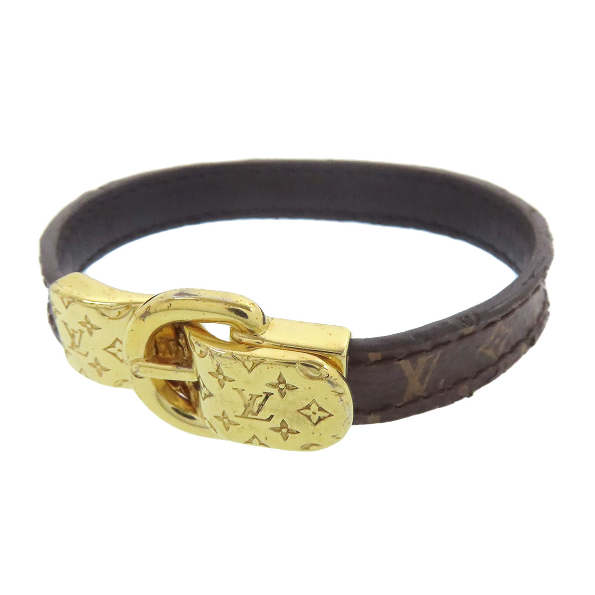 LOUIS VUITTON M6170F Brasserie Fasten Your LV Bracelet Monogram canvas MetalLadies [Used]