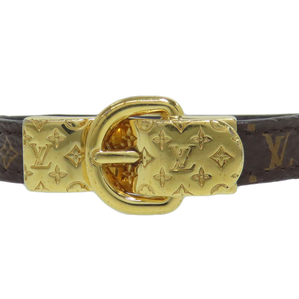 LOUIS VUITTON M6170F Brasserie Fasten Your LV Bracelet Monogram canvas MetalLadies [Used]