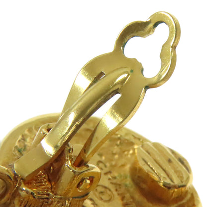 CHANEL Logo hoop Earring Metal Ladies [Used]