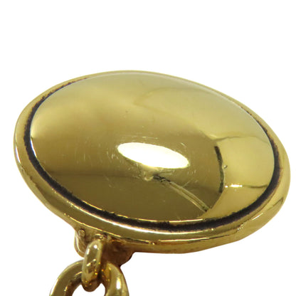 CHANEL Logo hoop Earring Metal Ladies [Used]