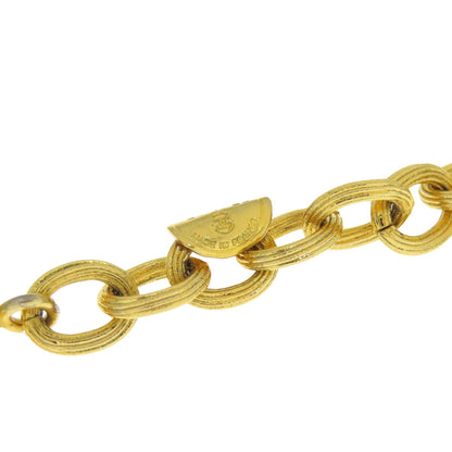 CHANEL Relief Matelasse Frame Round Reversible Pendant Necklace Ladies [Used]