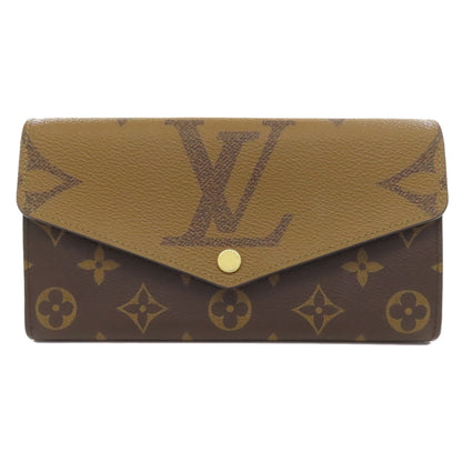 LOUIS VUITTON M80726 Portefeiulle Â· Sarah Long wallet (with coin pocket) Monogram reverse Ladies [Used]