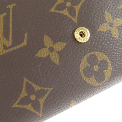 LOUIS VUITTON M80726 Portefeiulle Â· Sarah Long wallet (with coin pocket) Monogram reverse Ladies [Used]