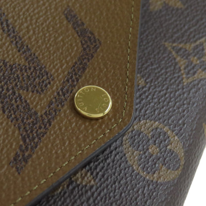 LOUIS VUITTON M80726 Portefeiulle Â· Sarah Long wallet (with coin pocket) Monogram reverse Ladies [Used]