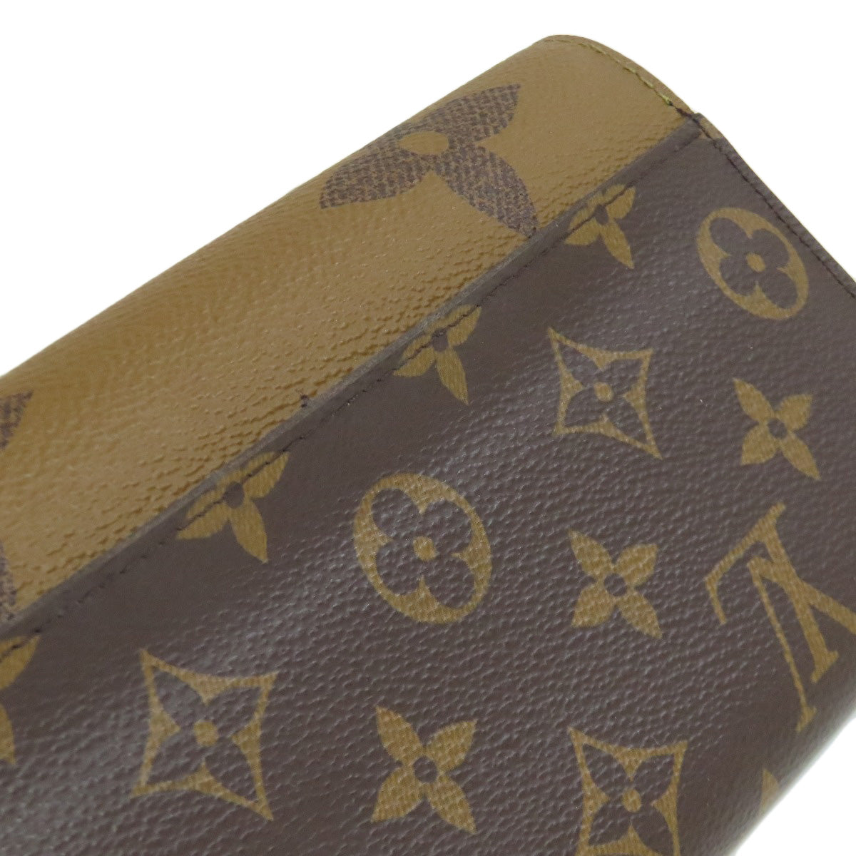 LOUIS VUITTON M80726 Portefeiulle Â· Sarah Long wallet (with coin pocket) Monogram reverse Ladies [Used]