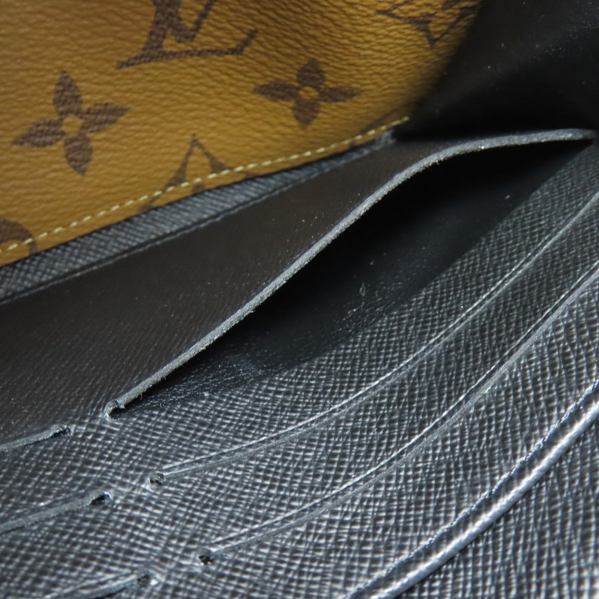 LOUIS VUITTON M80726 Portefeiulle Â· Sarah Long wallet (with coin pocket) Monogram reverse Ladies [Used]