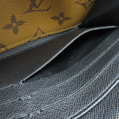 LOUIS VUITTON M80726 Portefeiulle Â· Sarah Long wallet (with coin pocket) Monogram reverse Ladies [Used]