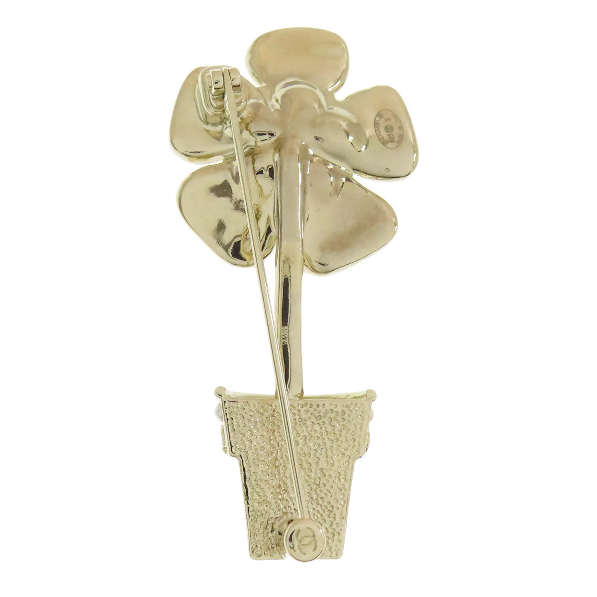 CHANEL flour Brooch Metal Ladies [Used]