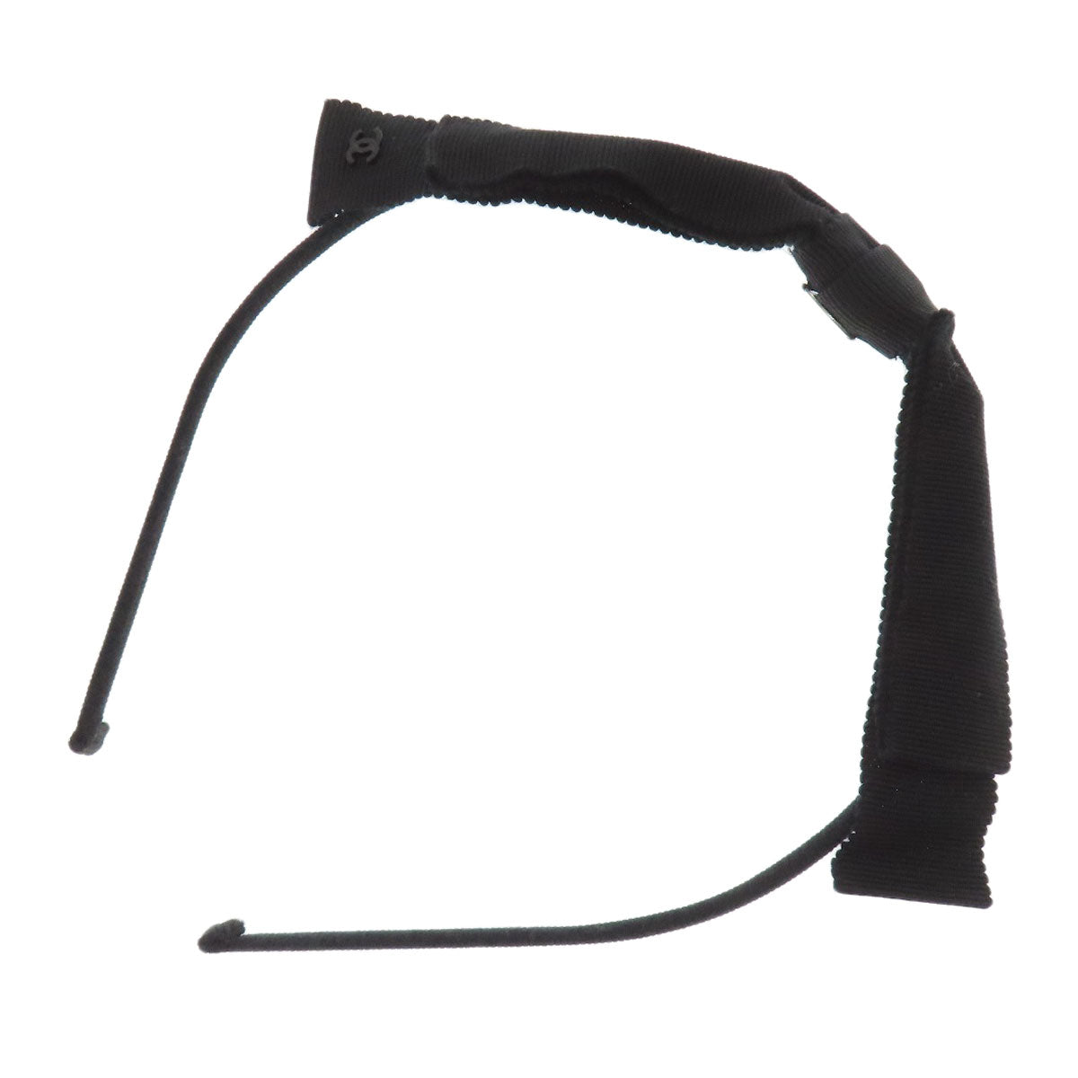 CHANEL   Headband Ribbon COCO Mark hair accessory  Canvas Ladies [Used]