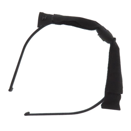 CHANEL   Headband Ribbon COCO Mark hair accessory  Canvas Ladies [Used]